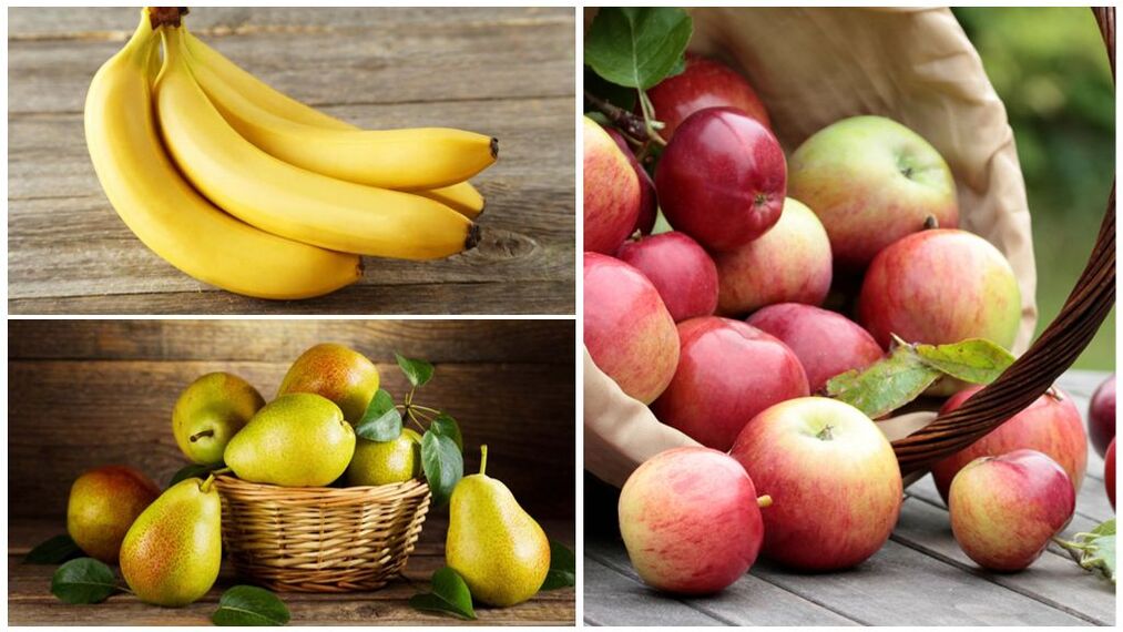 Les bons fruits pour la goutte sont les bananes, les poires et les pommes. 