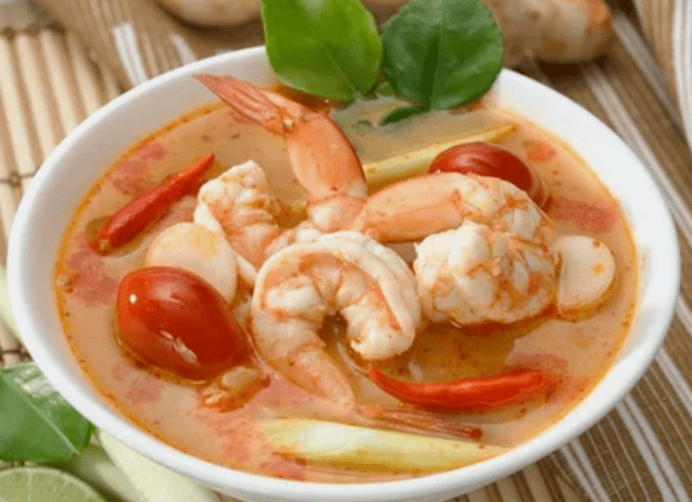 Soupe Tomame avec des crevettes