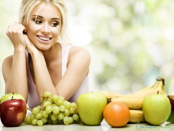 Fruits aliments sains pour perdre du poids.