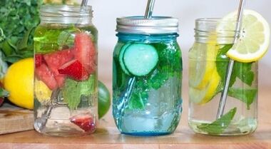 Exemple de menu diététique à boire pendant 7 jours.